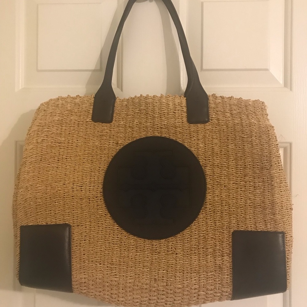 Tory Burch straw Ella tote